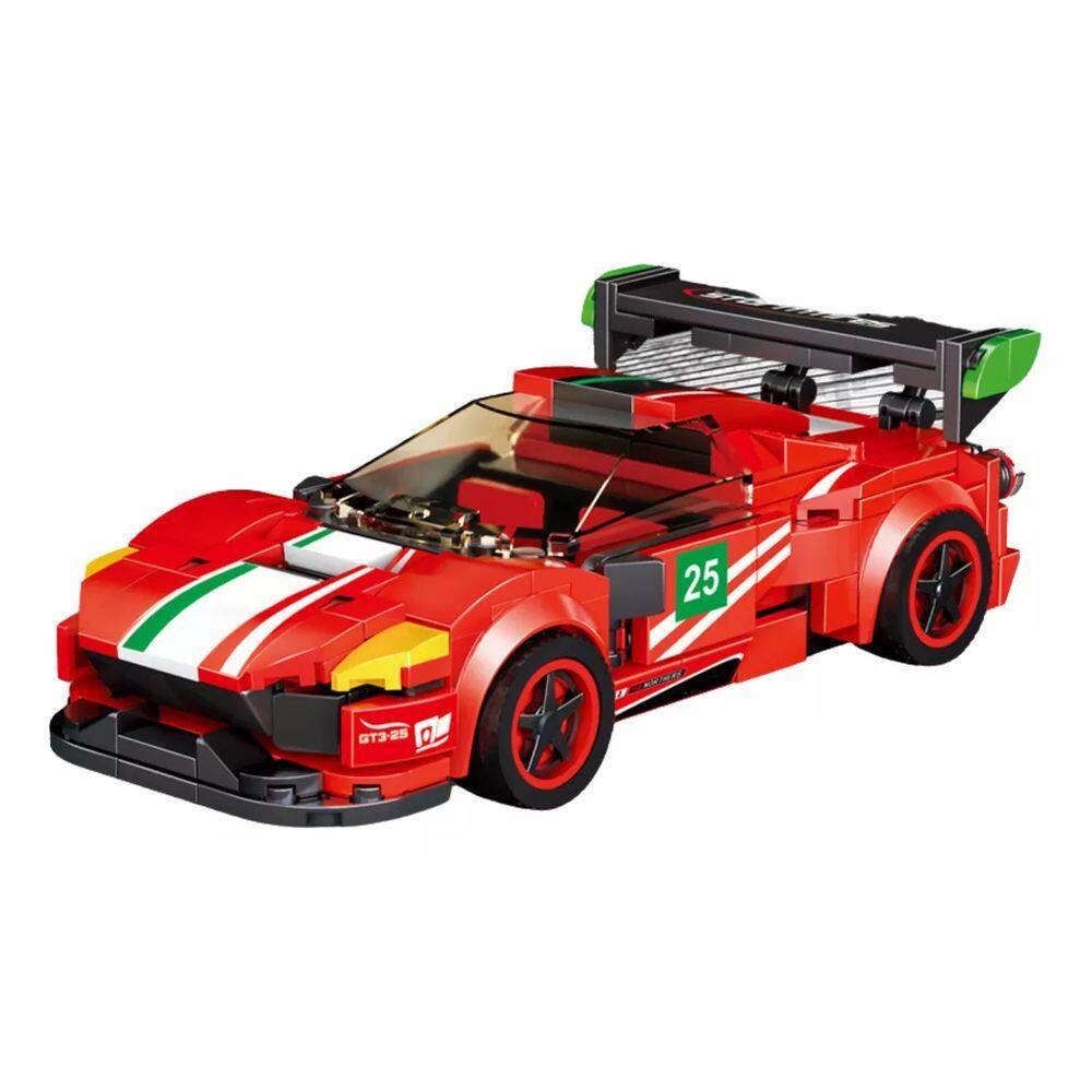 Bloco De Montar 279 Pecas Carrinho Vermelho Famous Car Folia Imports