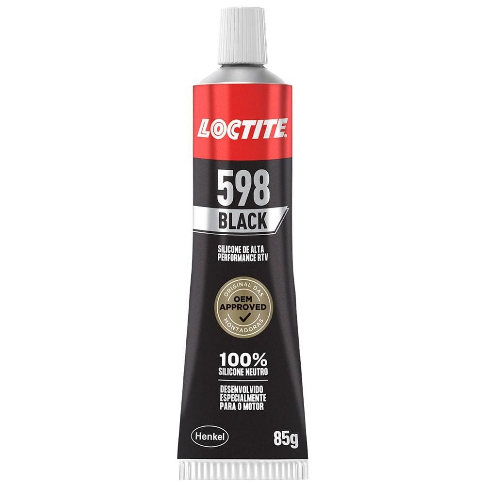 Cola Silicone Alta Temperatura Loctite Preto 598 70g