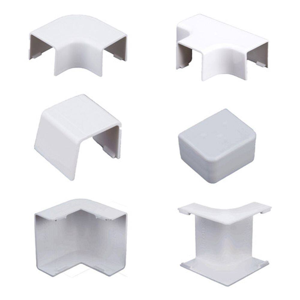 5 Acabamentos De Canaleta 10x10mm Fina Fininha Cotovelo Luva