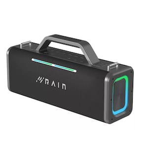 Caixa De Som Portátil RAIN R61 C/ Microfone sem Fio Super Bateria Qualidade Sonora Premium 160w Potência