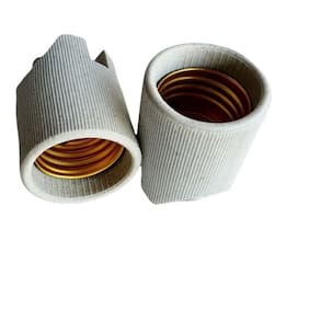 Bocal De Louça Porcelana Receptáculo Para Lâmpadas E27