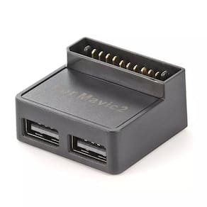 Adaptador Power Bank Drone DJI Mavic 2 com 2 Saídas Usb