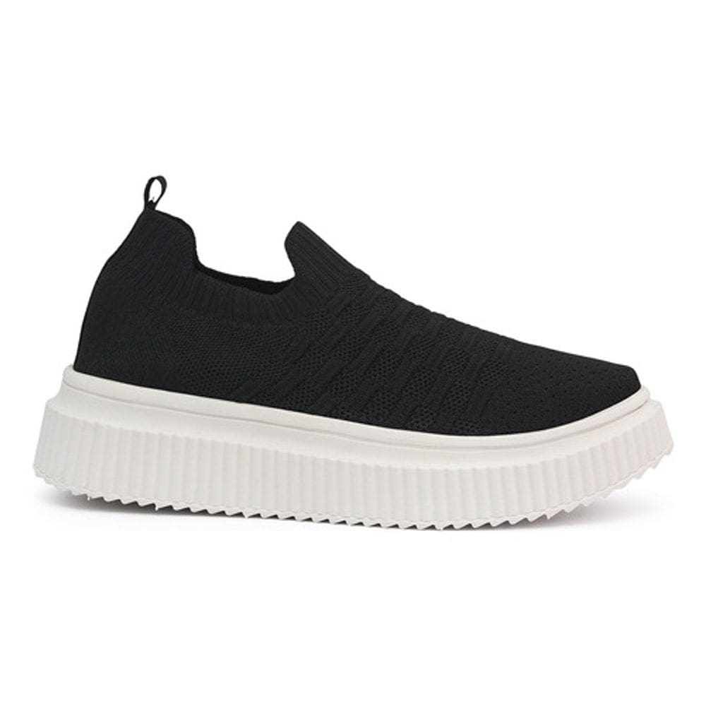 Tênis Feminino Meia S/ Cadarço Slip On Fácil Calçar