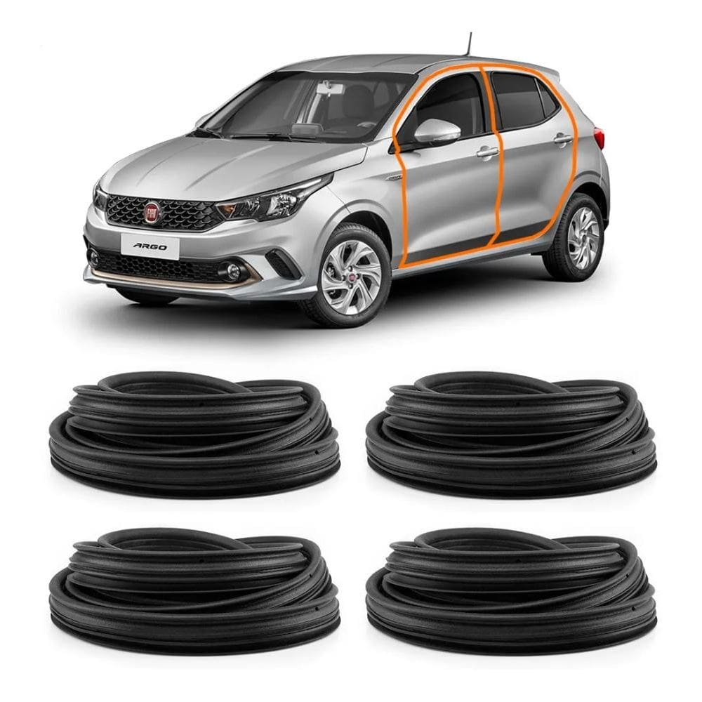 Kit 4 Borrachas Vedação Porta Argo Após 18 Modelo [F103]