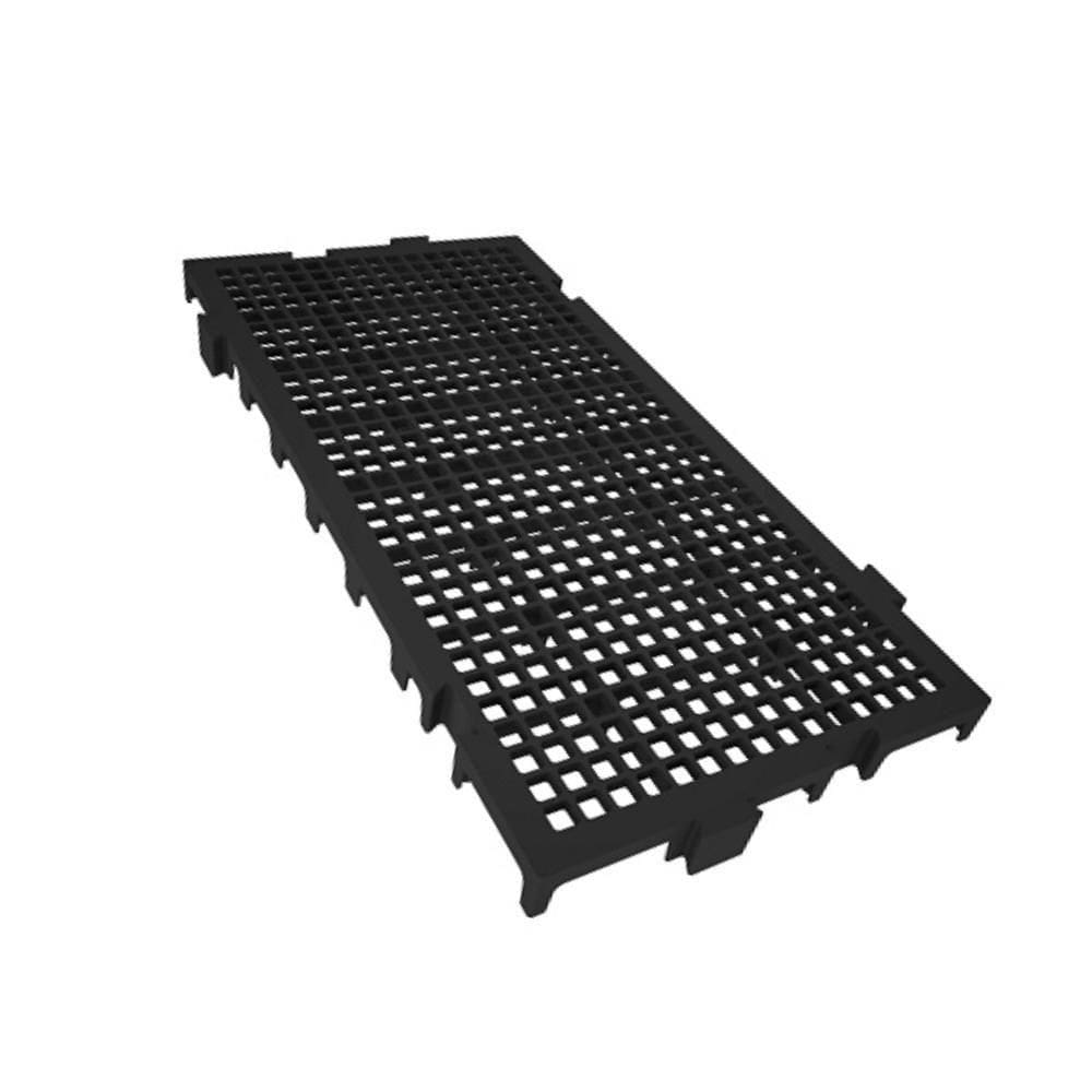 Piso Modular Preto Em Plástico 25x50x2,6 Presto
