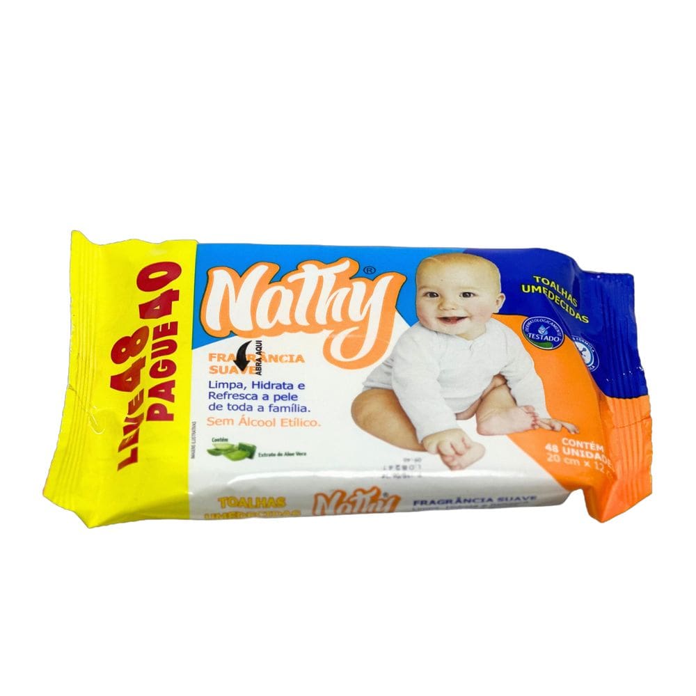 Nathy Baby Lenços Umedecidos - Hipoalergênico