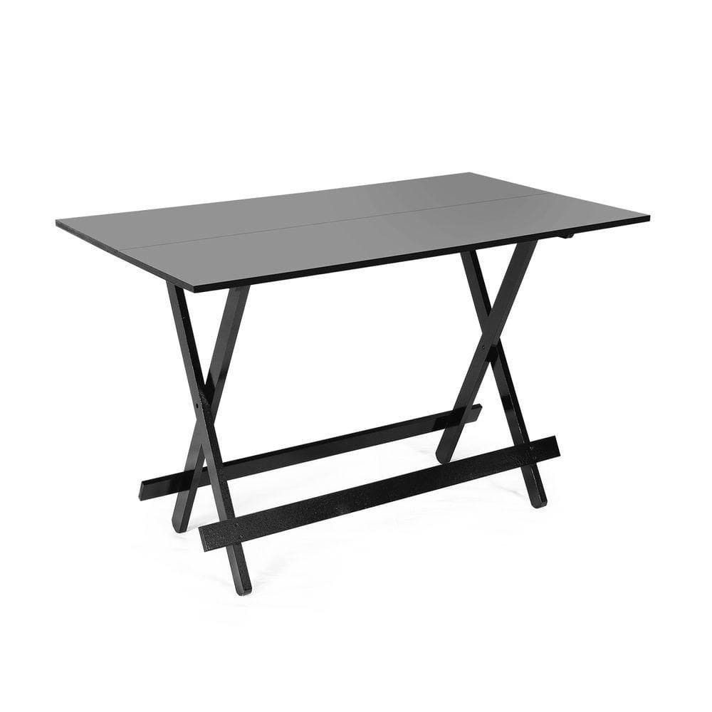 Mesa Dobrável 120 X 70 Preto - M.b Móveis