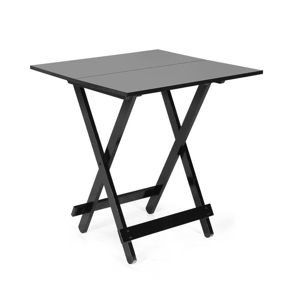 Mesa Dobrável 70 X 70 Preto - M.b Móveis