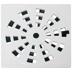Kit 5 Grelha Quadrada 15 x 15cm com Anti-Inseto em PVC Modelo II Astra Cinza