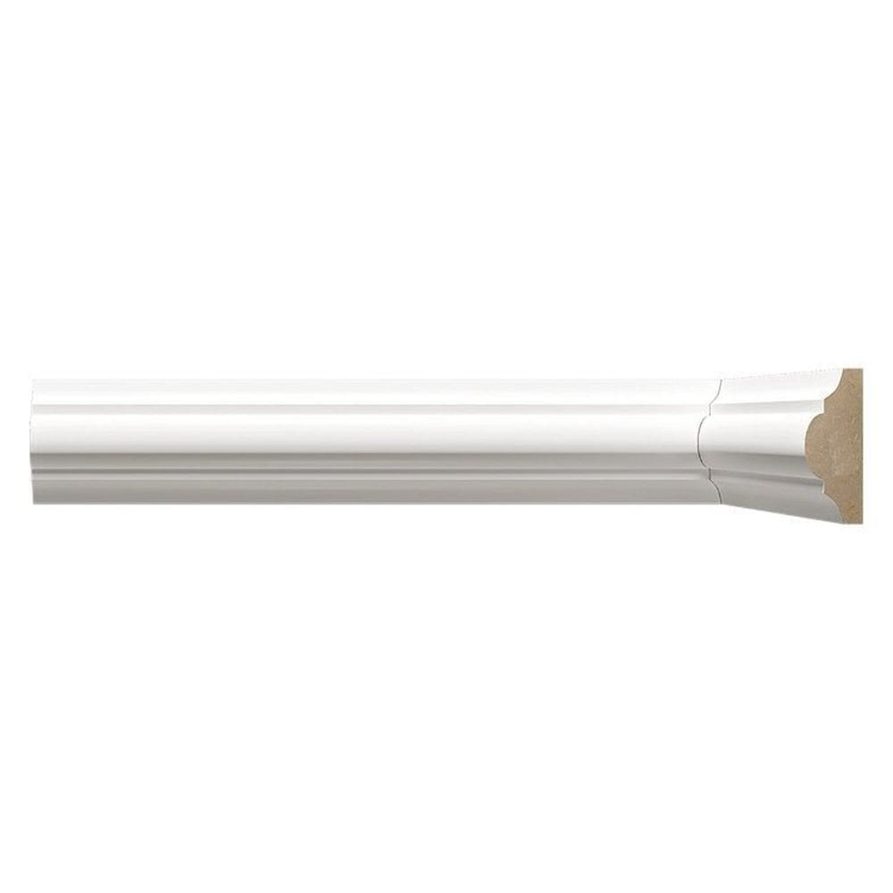 Kit com 40 Barras Boiserie Mdf 3cm X 15mm X 2,40m Liso Moldufama 300 96m Branco