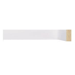 Kit com 3 Barras Boiserie Mdf 3cm X 15mm X 2,40m Liso Moldufama 301 7,2m Branco