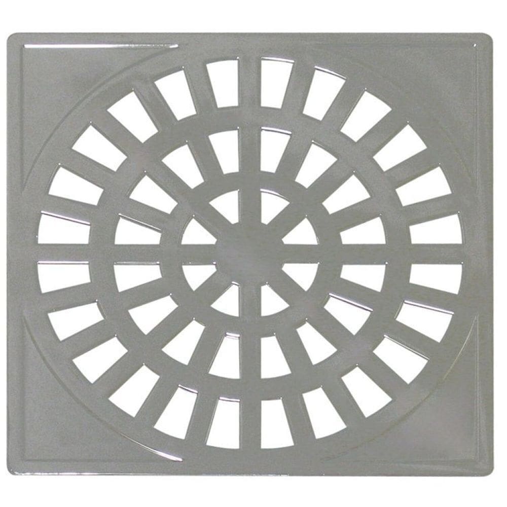 Kit 10 Grelha Quadrada 15x15cm em ABS Cromado