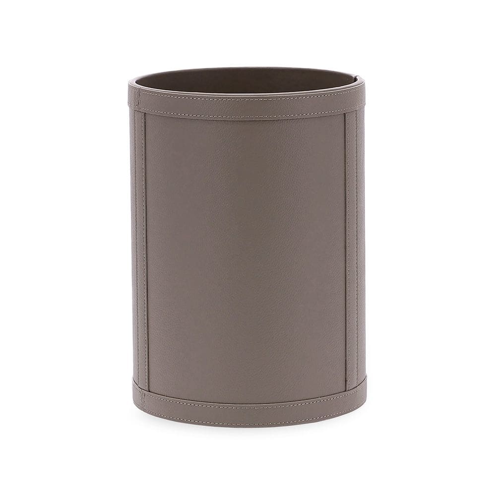 Lixeira em Mdf com Revestimento em Pu 29cm Marrom 19534 Mart
