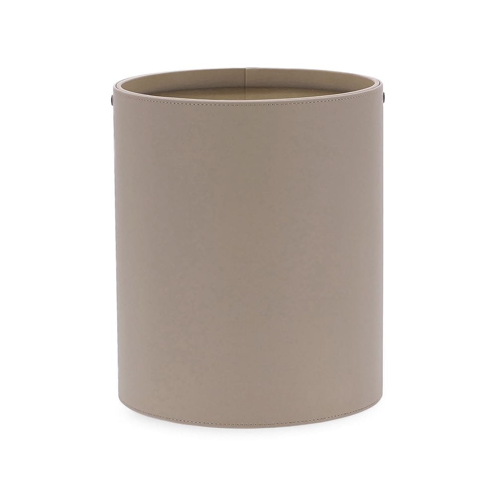 Lixeira em Mdf com Revestimento em Pu 28cm Bege 19536 Mart