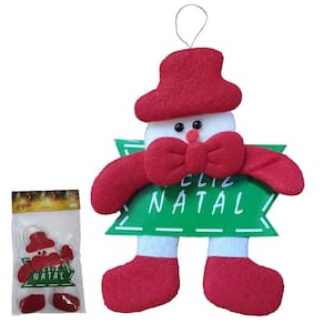 Enfeite para Arvore de Natal ou Porta Pendente com Placa Feliz Natal Casa Apartamento Festas Decoração