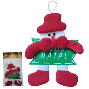 Enfeite para Arvore de Natal Pendente ou Porta com Placa Feliz Natal Casa Apartamento Festas Decoração