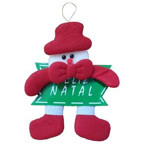 Enfeite para Arvore de Natal ou Porta com Placa Feliz Natal Pendente Apartamento Festas Decoração Casa