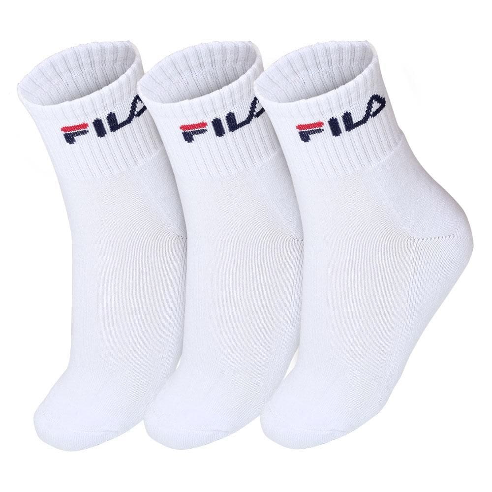 Meia Fila LS330037 34 ao 38 - Pack com 03 Pares - Branca