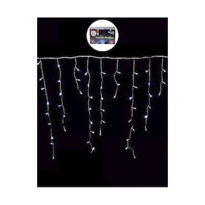 Pisca-Pisca Cascata de Led Grillo com 100 Lâmpadas Brancas e 8 Funções 2m - 127V