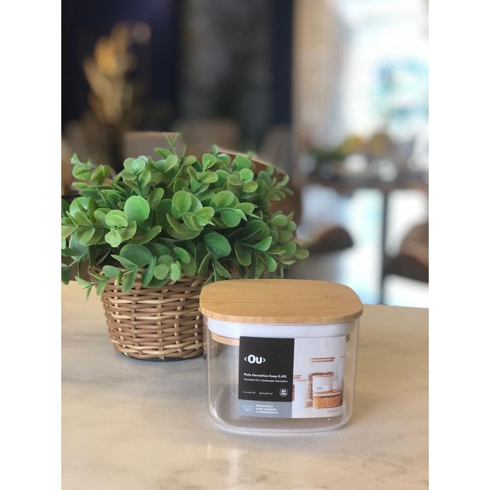 POTE HERMETICO KEEP 0,45L NATURAL- Ou