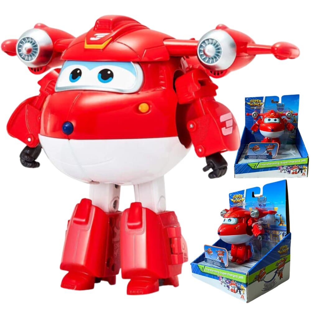 Super Wings Transformando O Supercharged Vermelho