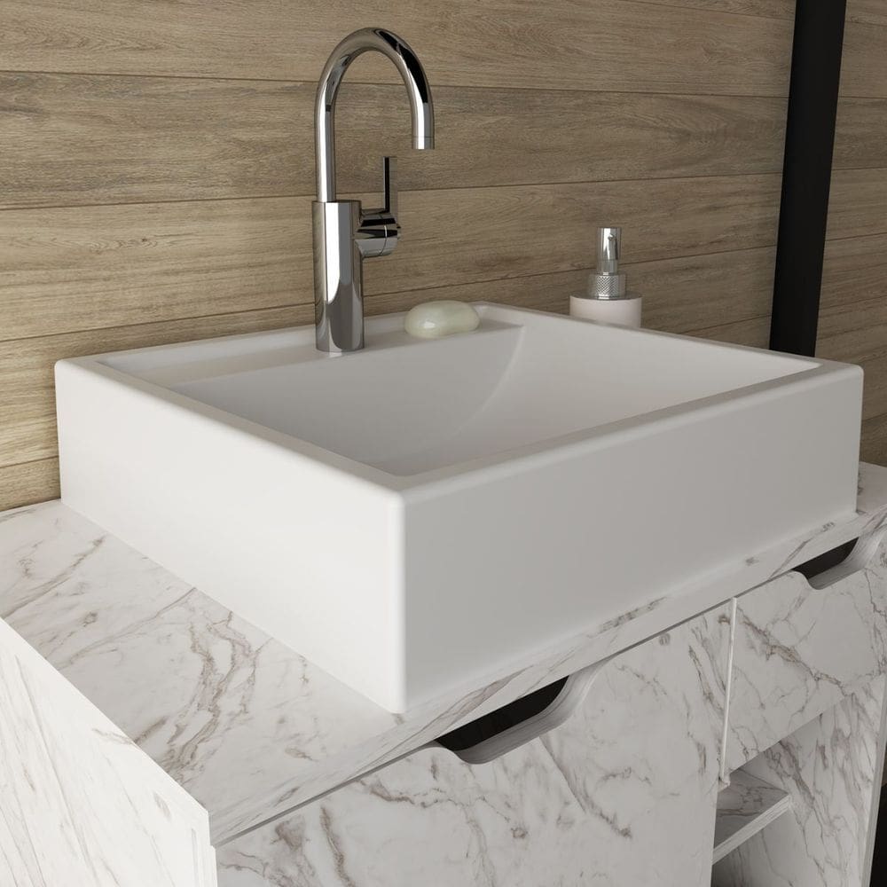 Cuba para Banheiro 40x10 Branco Tecno Mobili