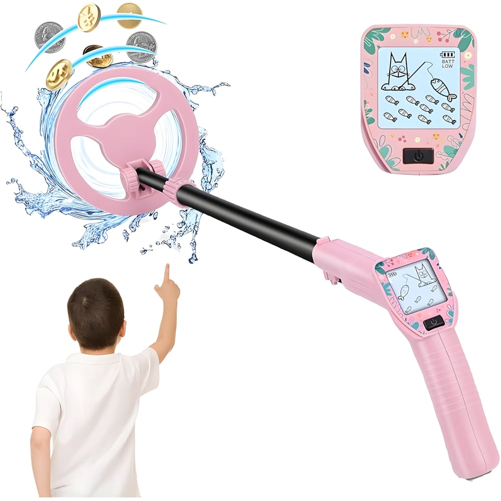 Detector Metais Criança Ouro Prova D`água 75cm MD-1016A