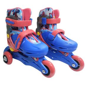 Patins Inline e Triline - Marvel - Spider Man 2 em 1 com Conjunto de Protecao TERRACO
