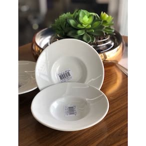 Prato para risoto porcelana branco 15cm Schmidt
