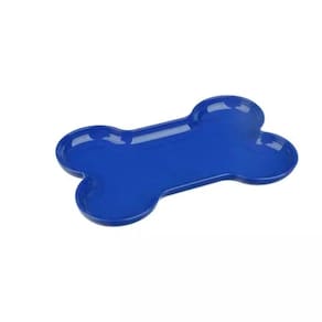 Bandeja e Petisqueira Formato Osso Azul (Ideal Para Decoração e Festa) 3 peças