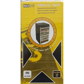 Porta Cd Rack Para16 Discos  Newness
