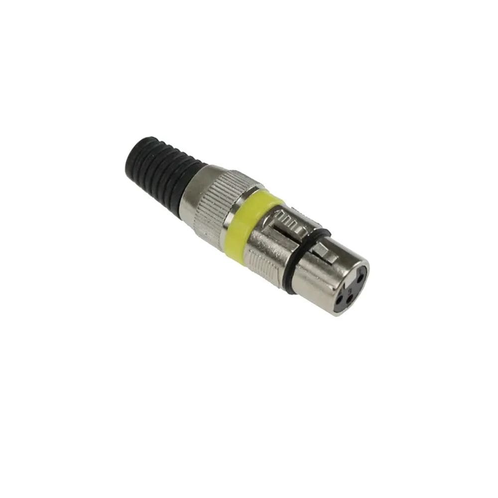 Kit 5 Conectores XLR Cannon Fêmea - AM