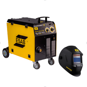 Máquina de Solda Mig Smashweld 277X e Máscara de Solda Swarm A20 9-13 Esab