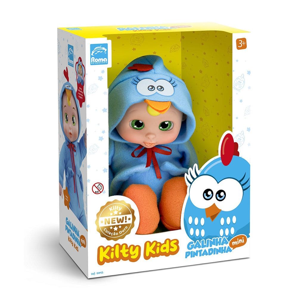 Boneco Galinha Pintadinha Roma Jensen Kilty Kids Galinha Pintadinha