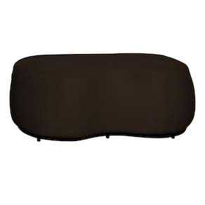 Puff Decorativo Beatriz Veludo Marrom - Montanaris Decor