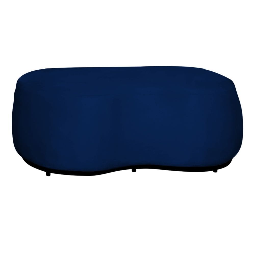 Puff Decorativo Beatriz Veludo Azul Marinho - Montanaris Decor