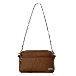 Bolsa Feminina Transversal Couro Caramelo - Coutre Bolsas