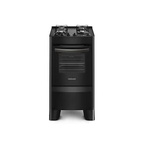 Fogão 4 Bocas Continental Automático com Mesa Compartimentada Preto FC4VP – Bivolt