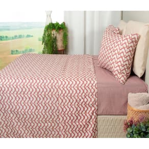 Jogo de Cama Duplo Casal 4 Peças 140 Fios 250x220cm Jade 2 Realce Premium - Sultan