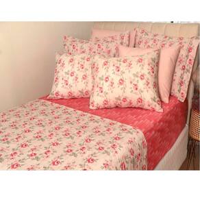 Jogo de Cama Duplo Queen 4 peças 140 Fios 250x240cm Olinda Realce Premium - Sultan