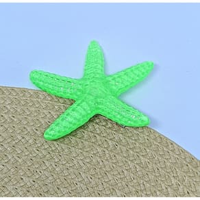 Presilha de Cabelo Estrela do Mar colorida Grampo Bico de Pato Aço Inox Estrelas grande Resina Moda Praia verão