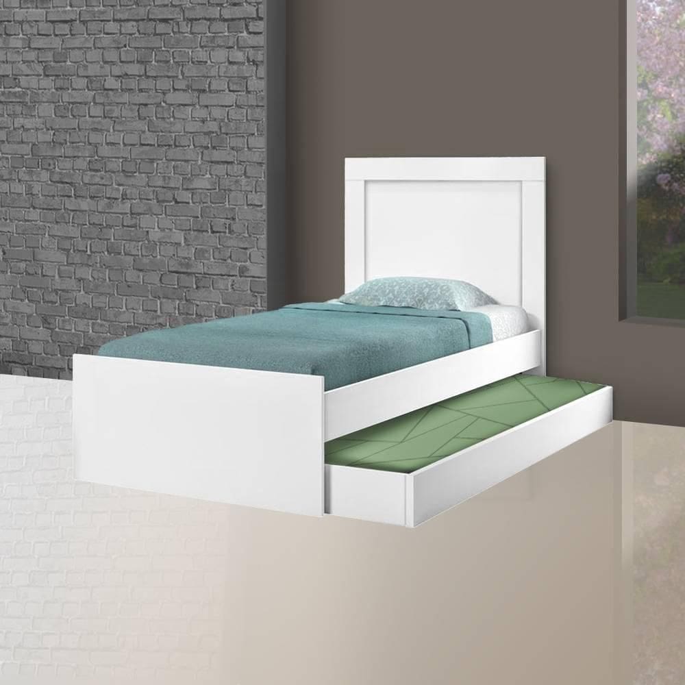 Bicama Solteiro Luara Cambel Móveis Branco