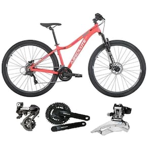 Bicicleta 29 Absolute Mia 3 Feminina Câmbios Shimano Altus 24v K7 Freios Hidráulicos Garfo Com Trava - Rosa Tam.16.6
