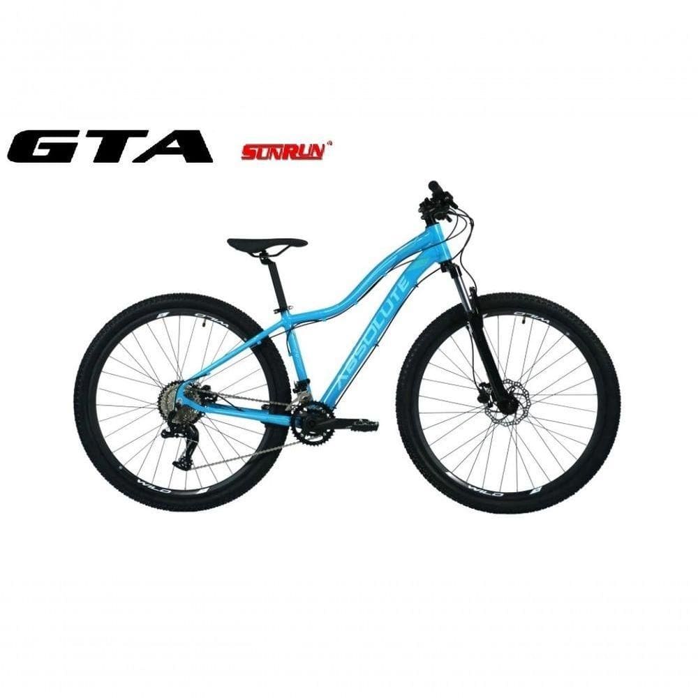 Bicicleta Aro 29 Absolute Hera Kit 2x9 Gta Sunrun Freio Disco K7 11/36 Pedivela 24/38d Garfo Trava - Azul Tam.17