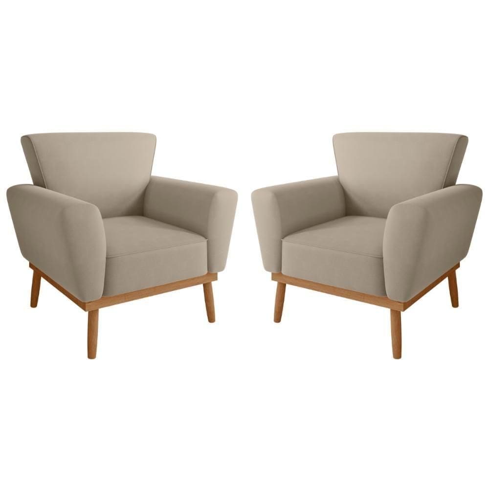 Conjunto Poltrona Decorativa Balneária Inca Castor