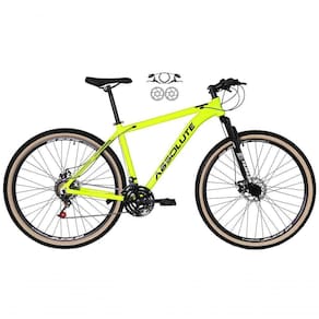 Bicicleta Aro 29 Absolute Nero 4 Freios A Disco Hidráulicos 24v Garfo Suspensão Amarelo 19
