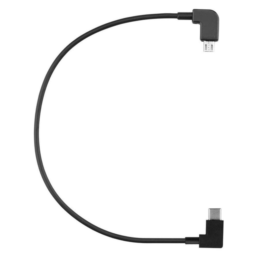 Cabo Otg 29,7cm Drone Mavic Air 2 E Mini 2 Tipo C Para Micro Usb