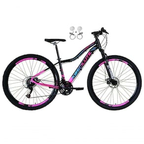 Bicicleta Feminina Aro 29 Absolute Hera 21v Alumínio Garfo Suspensão Preto-rosa 15