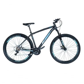 Bicicleta Aro 29 Ksw Xlt 24v Freio A Disco Suspensão Mountain Bike Alumínio Preto-azul 19