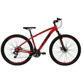 Bicicleta Aro 29 Ksw Xlt 24v Freio A Disco Suspensão Mountain Bike Alumínio Vermelho 19